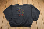 Vintage 1990s Disney Winnie The Pooh Embroidered Sweatshirt  90s Crewneck  Souvenir  Athleisure  Streetwear  90s Disney Graphic