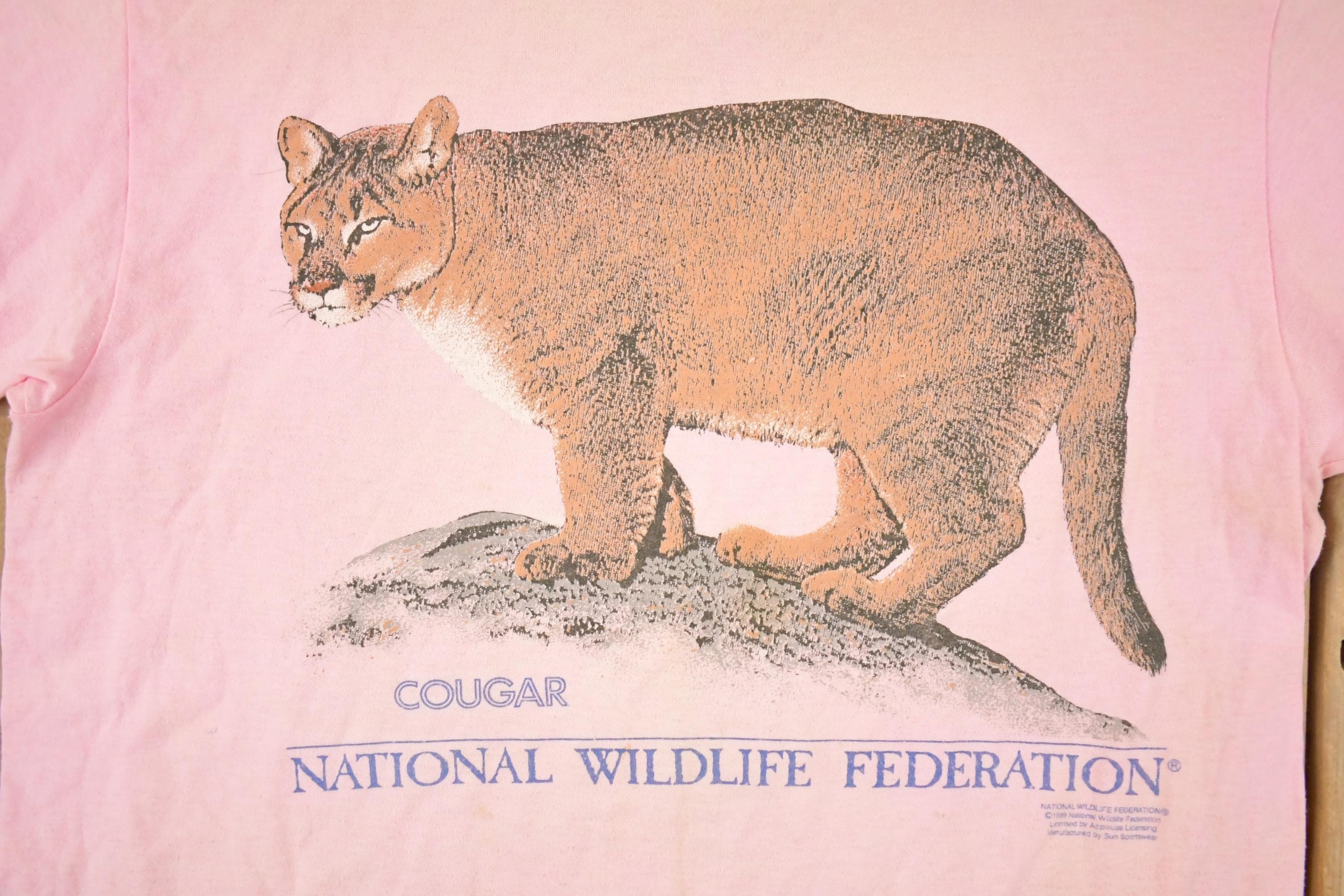 Vintage 1980s Sun Cougar Souvenir Outdoorsman T-Shirt Men's M