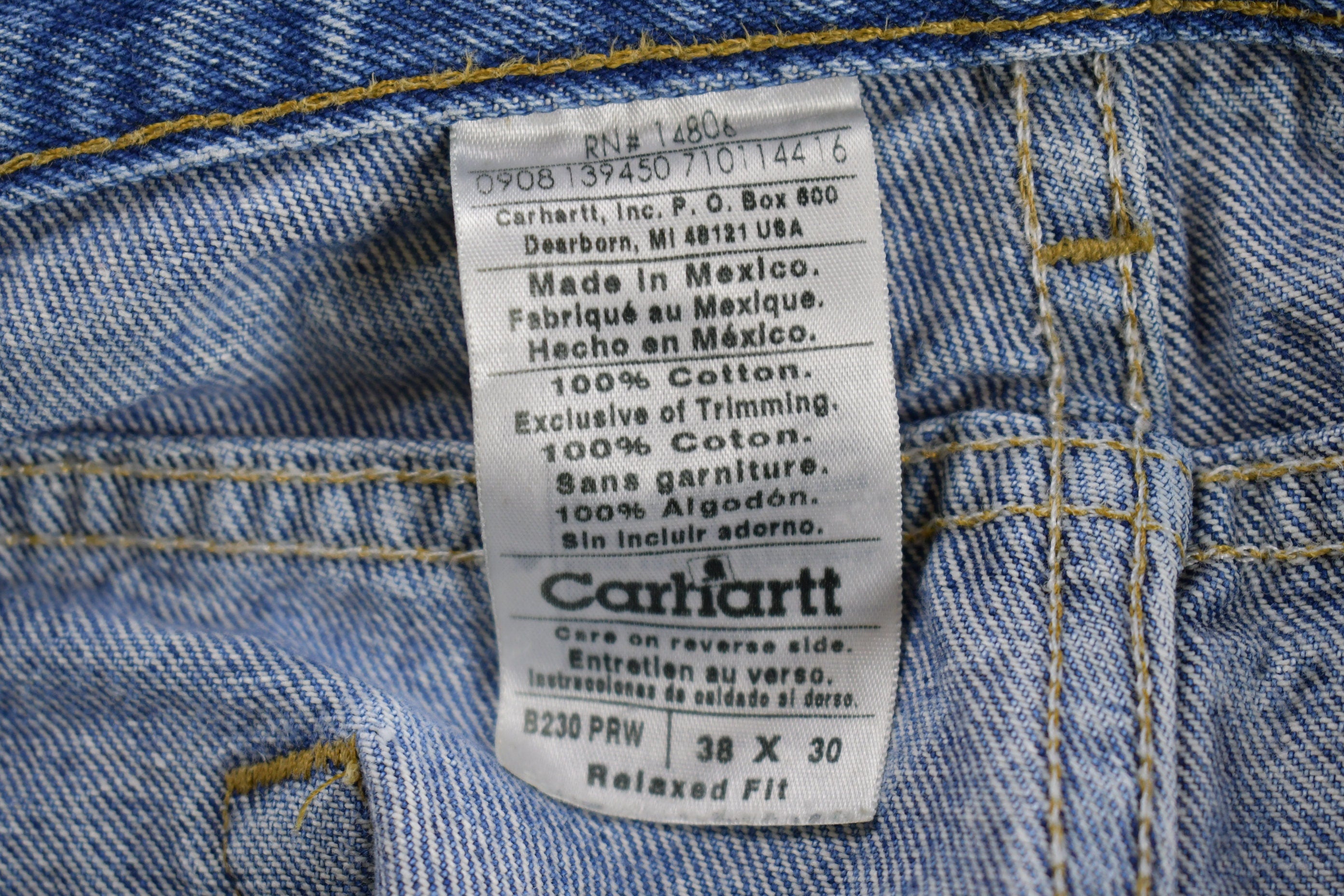 Vintage 1990s Carhartt Jeans Size 36 x 28.5