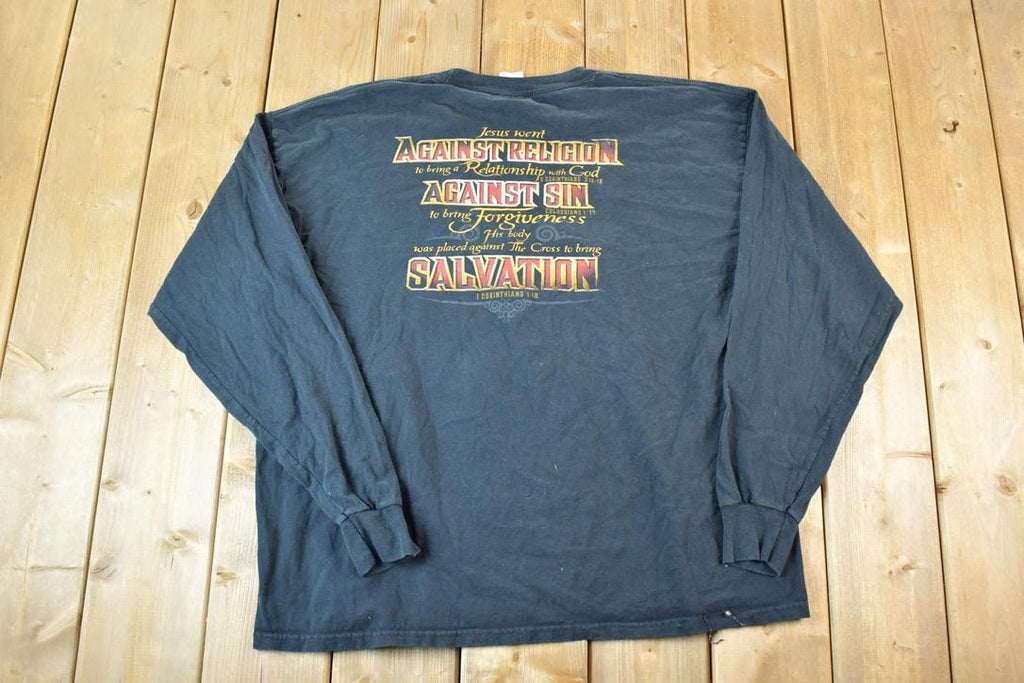 Vintage 90s Jesus Rebel T-Shirt Mens XL - Made In USA