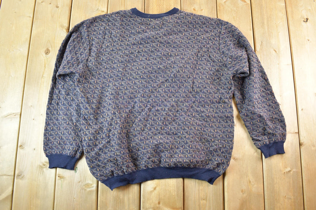 Vintage 1990s Jos A Bank Merino Wool Knit Sweater Mens M