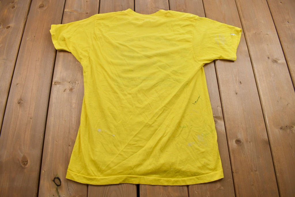 Vintage 1980s Marion City Schools Graphic Thrashed Screen Stars T Shirt  Rare Vintage  Streetwear  Single Stitch  Made In USA