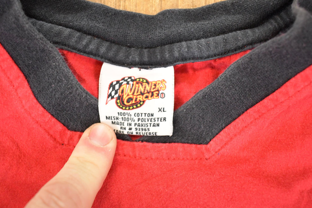 Vintage 1990s Winners Circle Dale Jr 8 Souvenir Racing T-Shirt Men's L