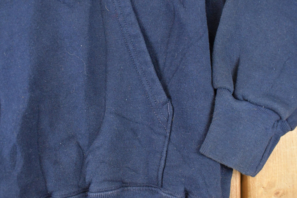 Vintage 1990s Champion Notre Dame University Quarter Zip Hoodie Sweater Men's M