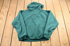 Vintage 1990s King Louie Emerald Green Blank Zip Up Hoodie