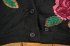 Vintage 1990s Courtney Rhodes Floral Cardigan Sweater
