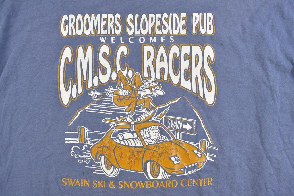 Vintage 1990s Groomers Slopeside Pub Souvenir T-Shirt