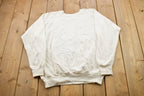 Vintage 1990s Blank White Crewneck Sweatshirt