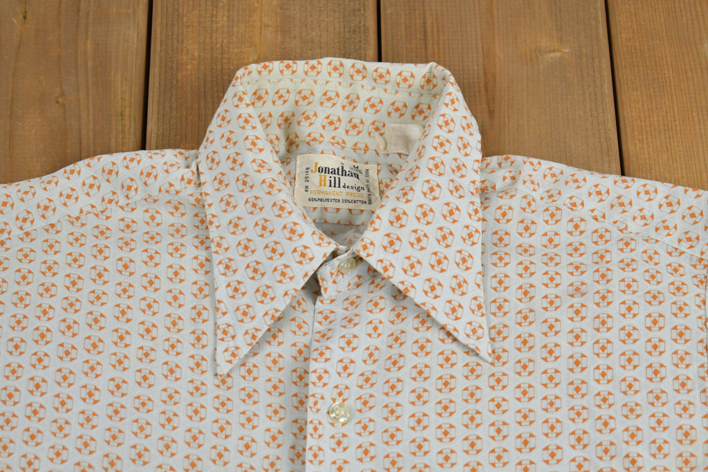 Vintage 1970s Jonathan Hill Design Button Up Shirt  1970s Button Up  Vintage Workwear  Casual Shirt  Formal Shirt  True Vintage