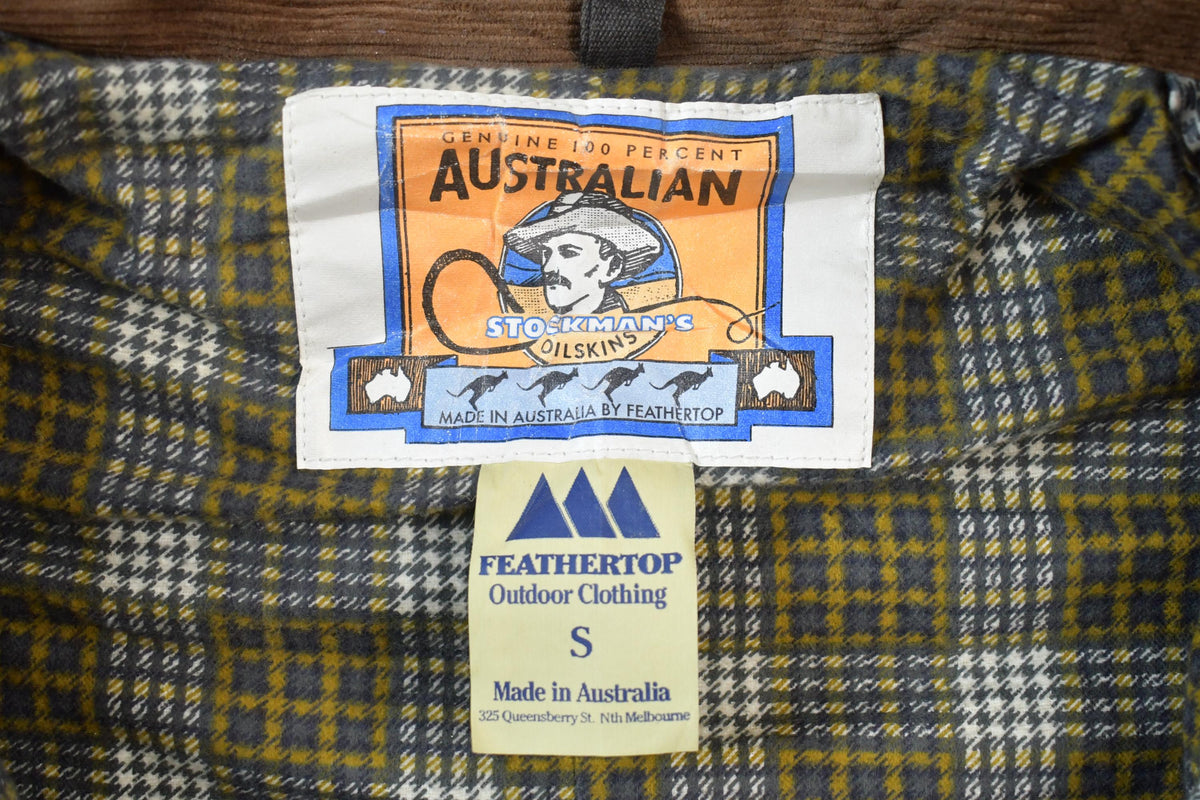 Vintage 1990s Australian Stockman's Dilskins Crazy Full Length Leather Trench Coat Made In Australia By Feathertop
