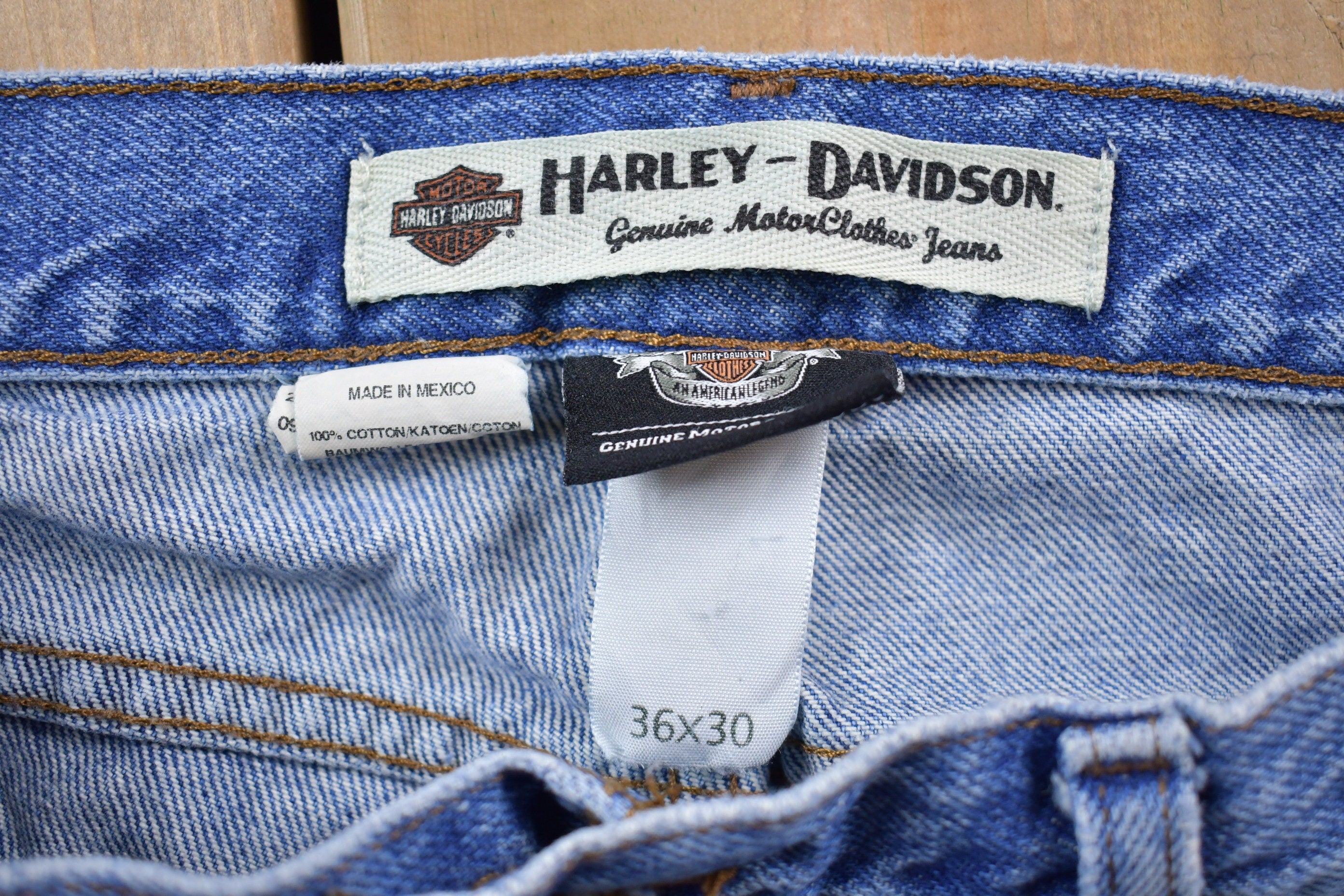 Vintage 1990's Harley Davidson Motorcycle Jeans 36 x 29