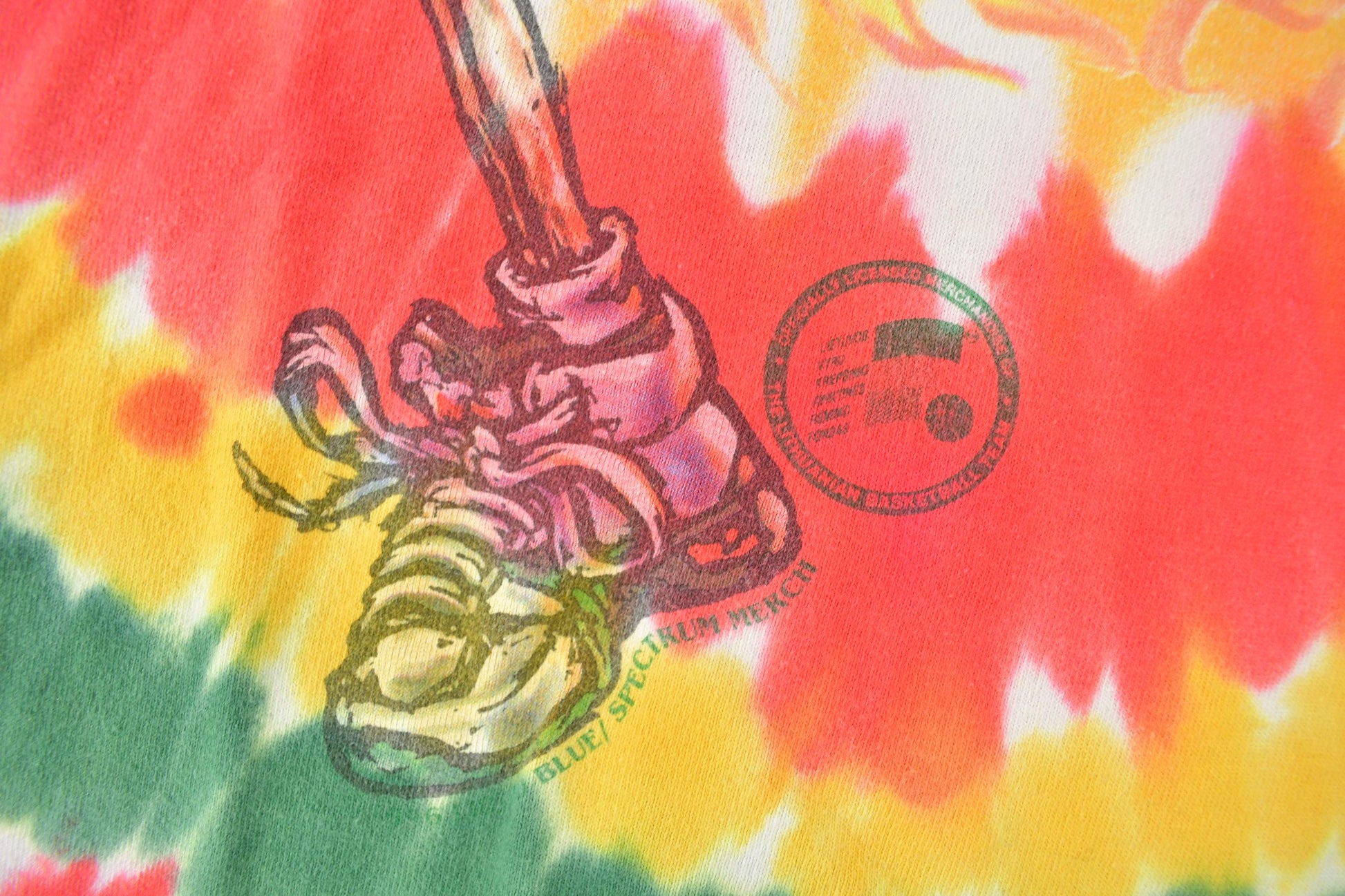 Vintage 1996 Grateful Dead Lithuania Lithuanian Basketball Team tie Dye Band T-Shirt