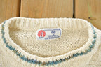 Vintage 1990s Isle of Cotton Aztec Navajo Knit Crewneck Sweater Women's L
