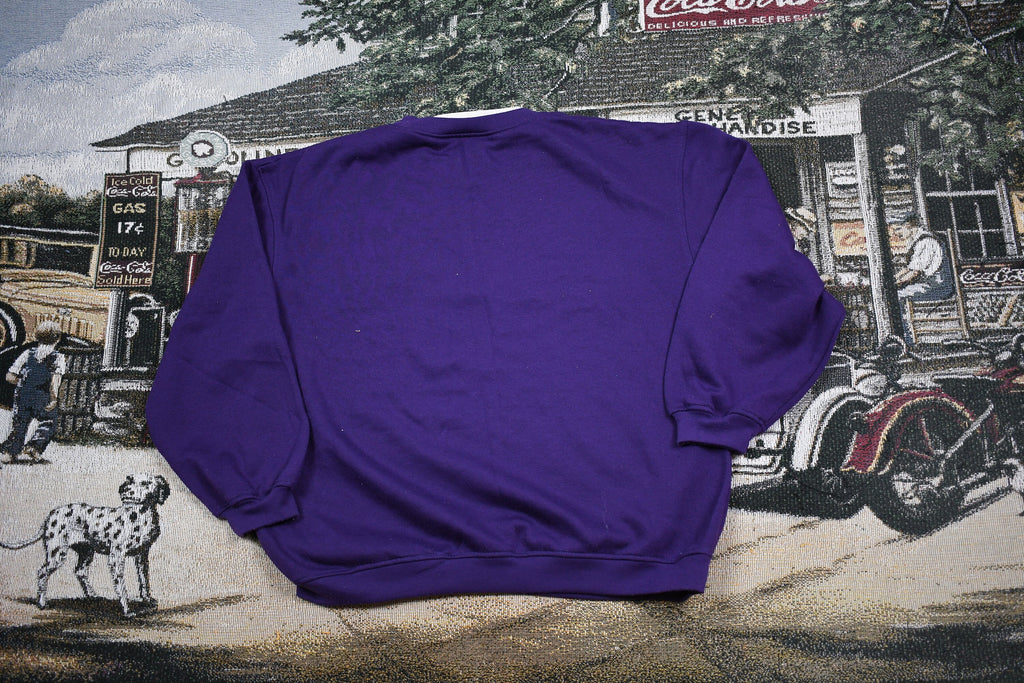 Vintage 1990s Double Collar Floral Crewneck