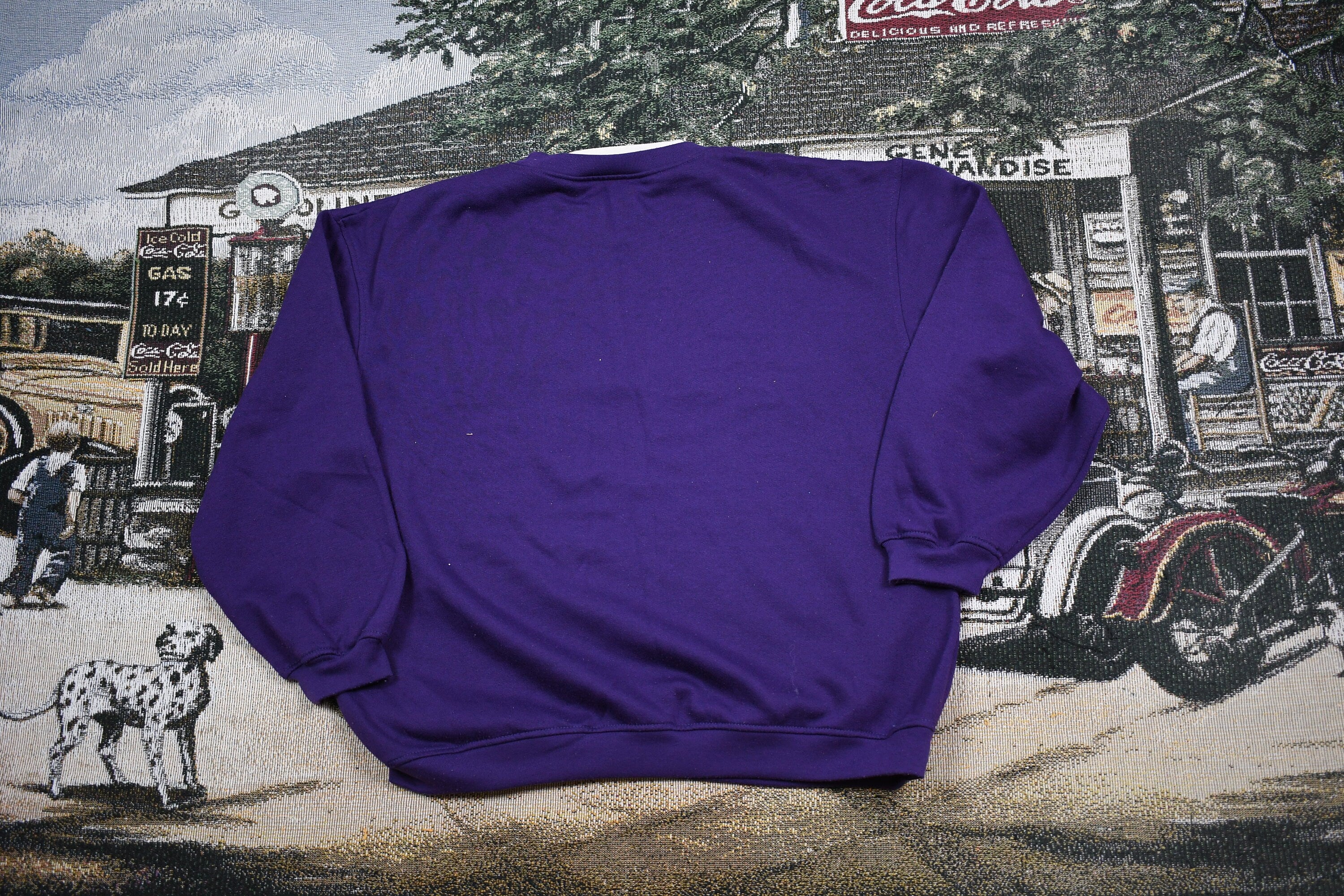 Vintage 1990s Double Collar Floral Crewneck