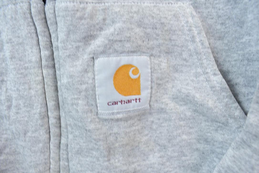 Vintage Distressed Carhartt Full Zip Fleece Lined Hoodie Sweatshirt