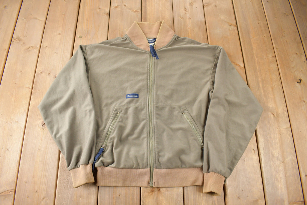 Vintage 1990s Columbia Sportswear Earth Tone Fleece Sweater
