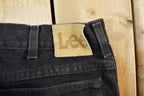 Vintage 1990s Lee Black Denim Jeans Size 36x32