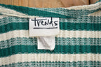 Vintage 1990s Cute Stripped Knitted Cardigan Sweater