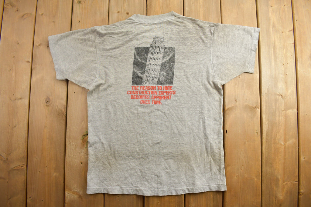 Vintage 1990s Nobody Builds Better Graphic T Shirt