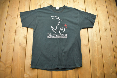 Vintage 1990s Beauty And The Beast Musical Promo T Shirt / The Tale As Old As Time / Musical / Theatre Graphic /