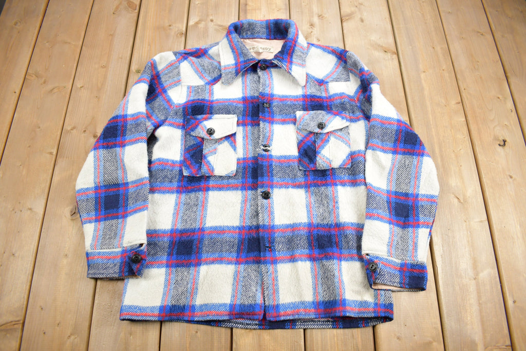 Vintage 1980s North Country Plaid Flannel Shirt