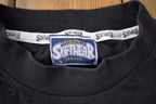 Vintage 1990s Molson Dry Embroidered Graphic T Shirt Made In Canada