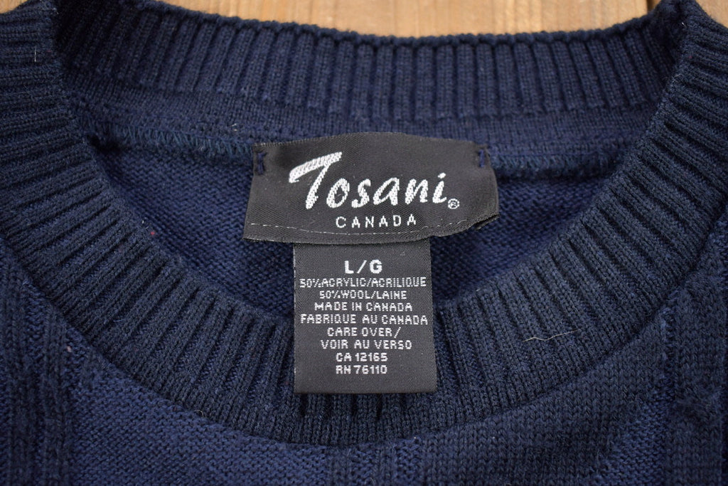 Vintage 1990s Tosani Knitted Crewneck Sweater