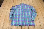 Vintage 1990s Van Heusen Plaid Button Up Shirt