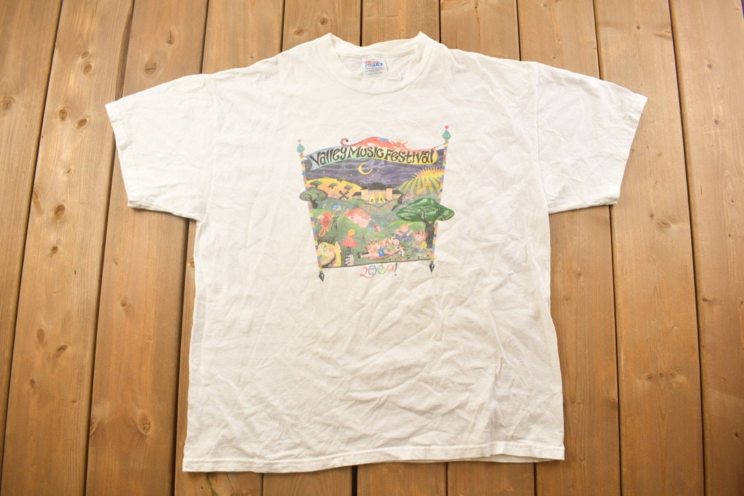 Vintage 2000 Valley Music Festival Graphic T Shirt