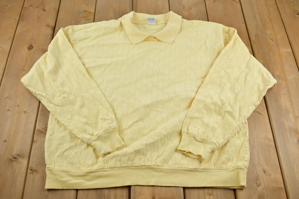 Vintage 1990s Collar Sweatshirt Made In USA
