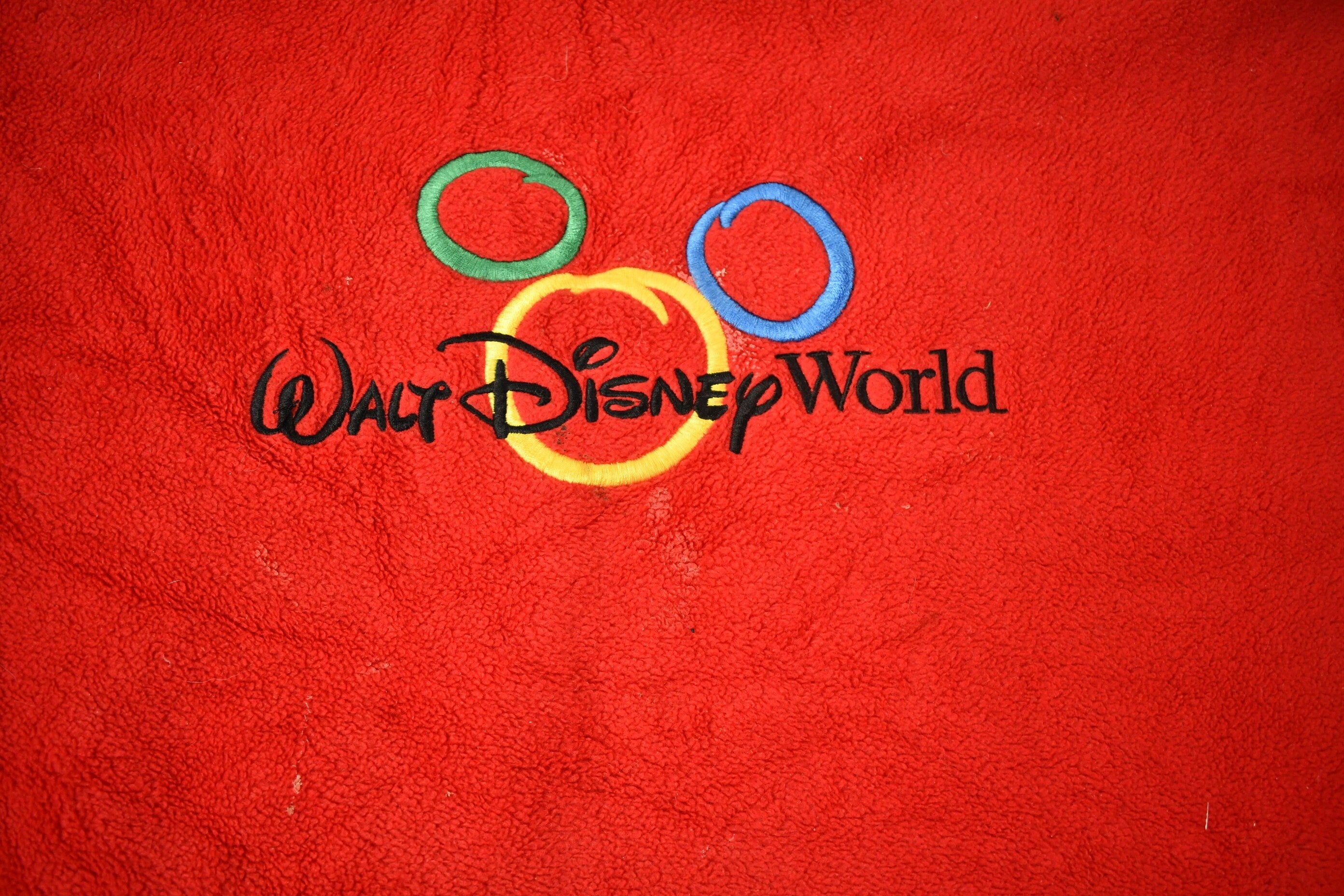 Vintage 1990s Walt Disney World Embroidered Fleece Crewneck