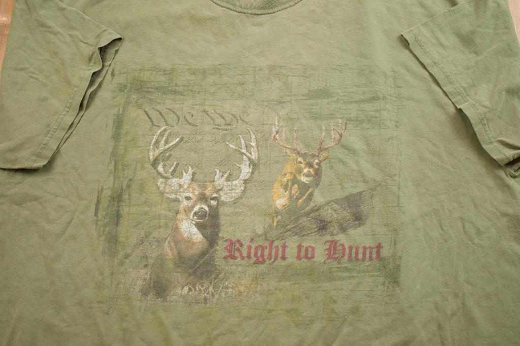 Vintage Right To Hunt Deer T-Shirt