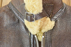 Vintage 1980s Douglas Authentic Shearling Bomber Aviation Jacket