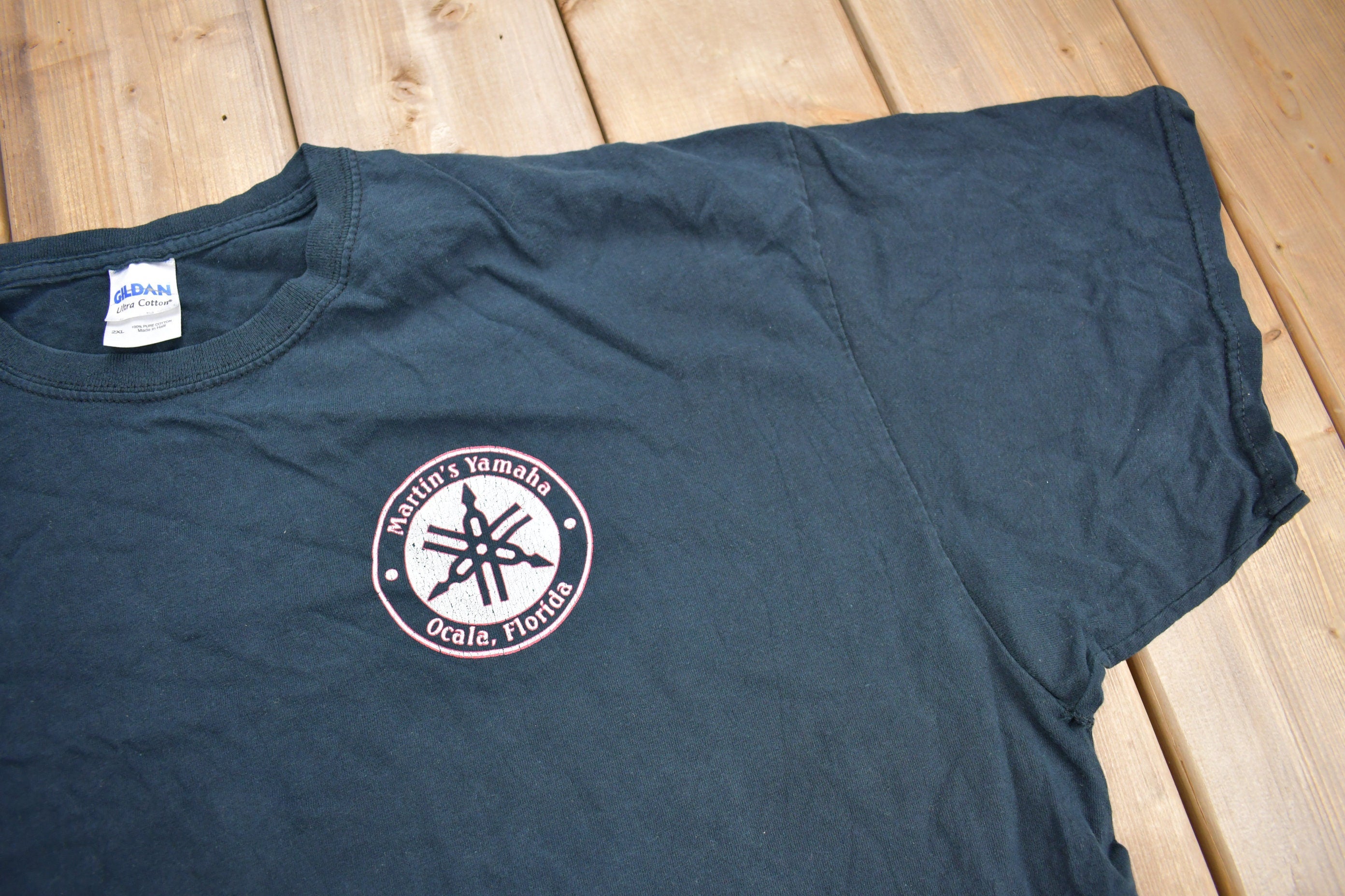 Vintage 1990s Martins' Yamaha Ocala Florida Graphic T Shirt