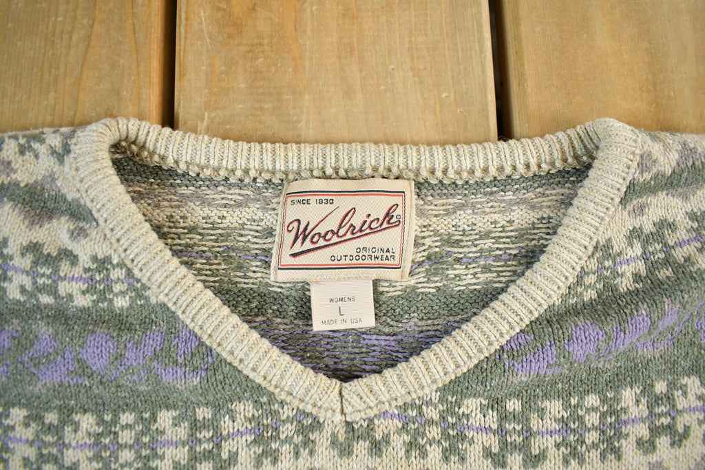 Vintage 1990s Woolrich Knit Sweater Womens Large