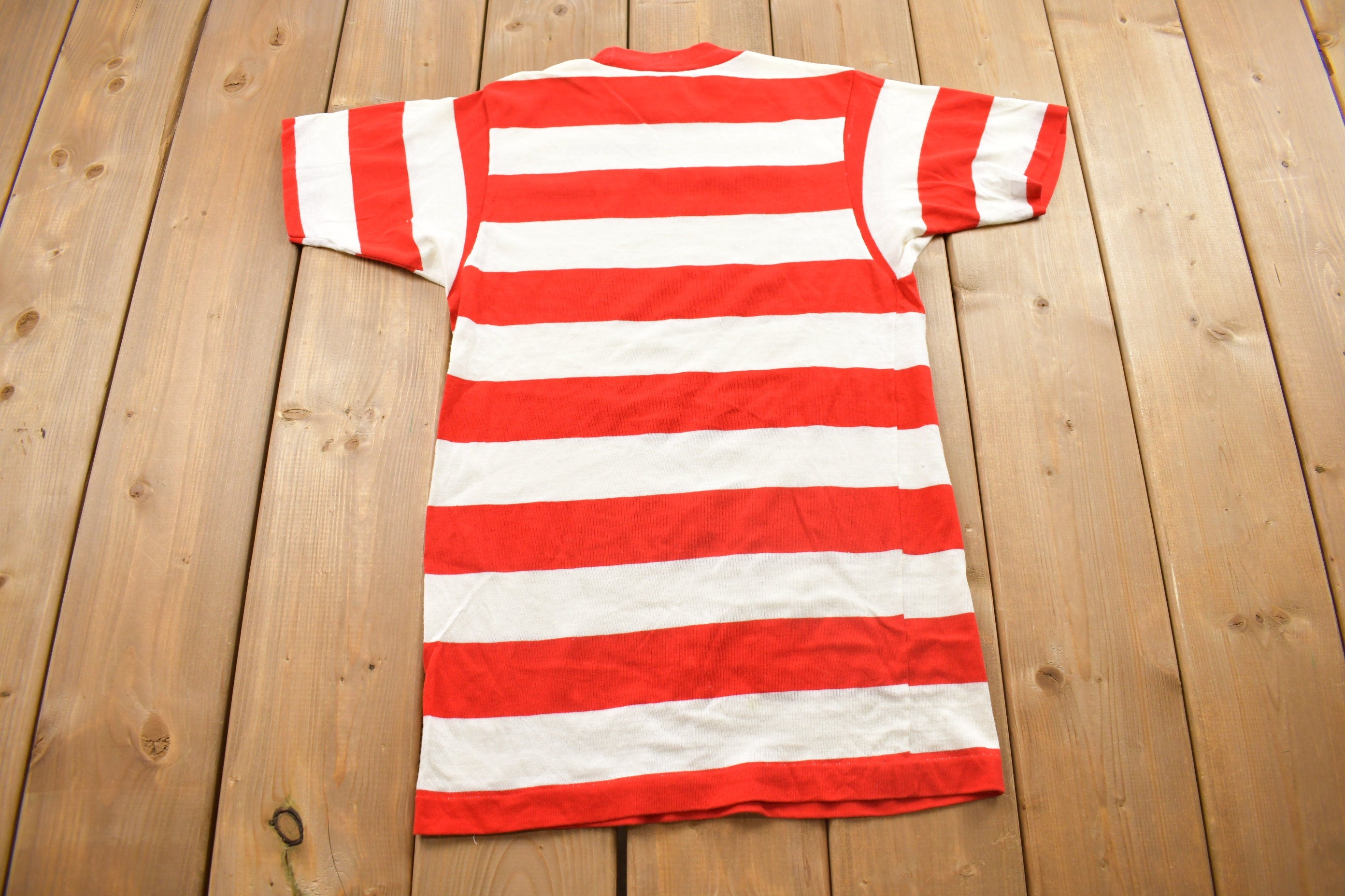 True Vintage 1960s Champion Products Holy Cross Striped Shirt