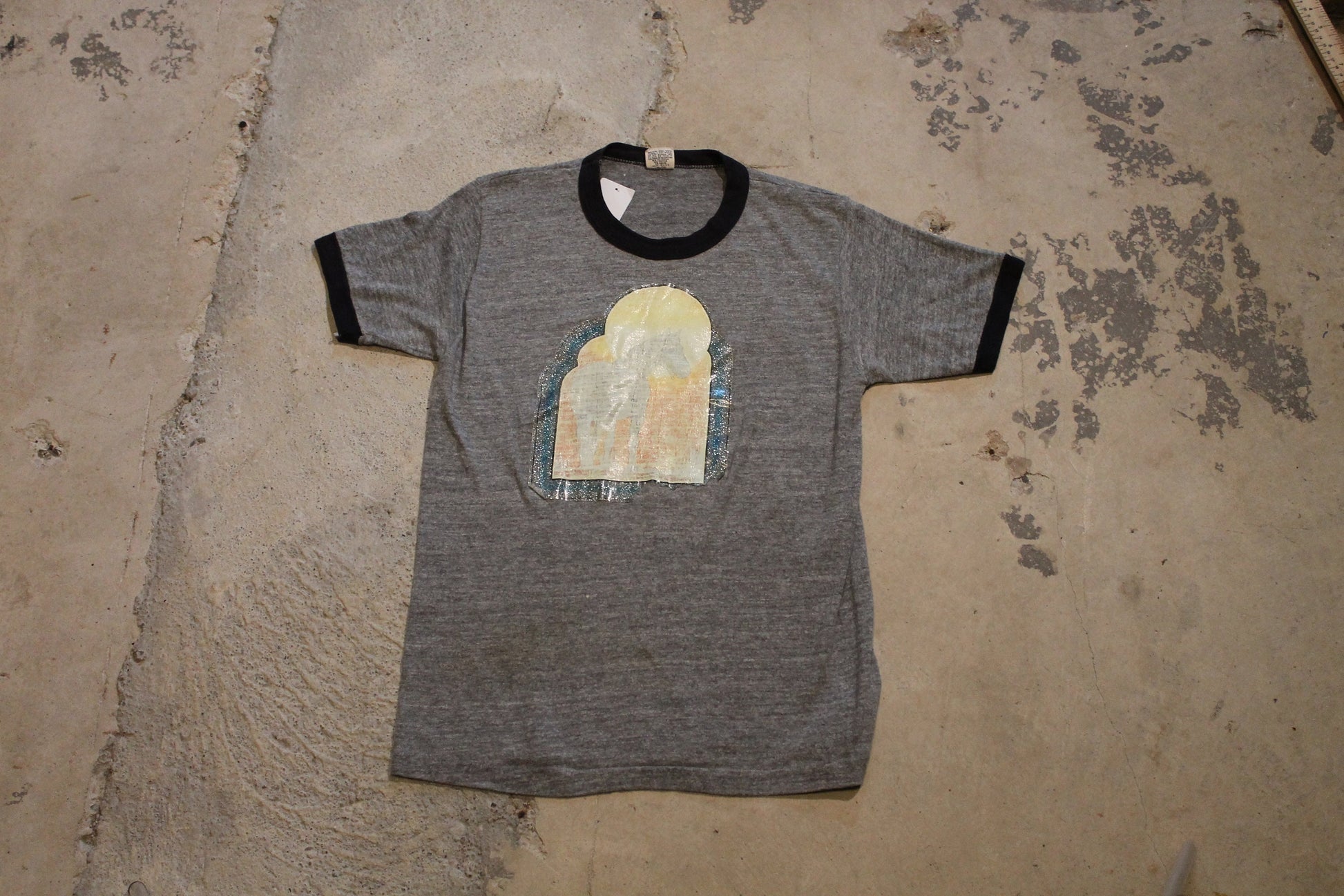 Vintage 1970s Unicorn Graphic Ringer T Shirt