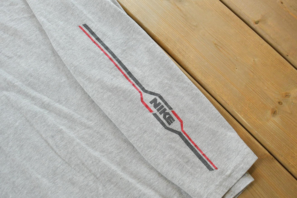 Vintage Y2K Nike Embroidered Logo Long Sleeve Shirt Men's XL / 2000s Streetwear / 00s Street Style / Athletic Wear / Swoosh