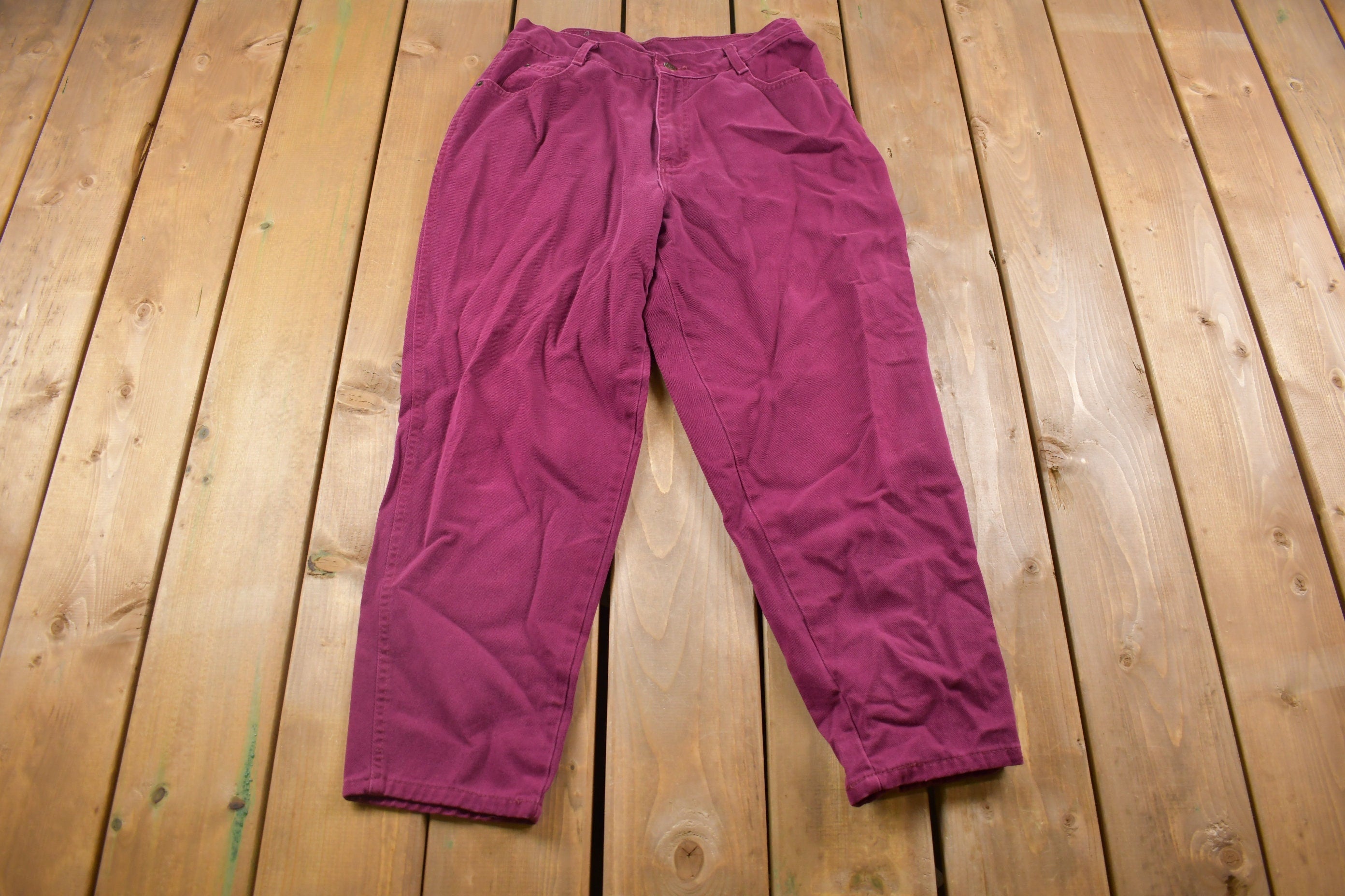 Vintage 1990's Gitano Pink Corduroy Pants 28 x 26