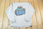 Vintage 1990s Jansport Pepperdine Waves Graphic Long Sleeve T-Shirt