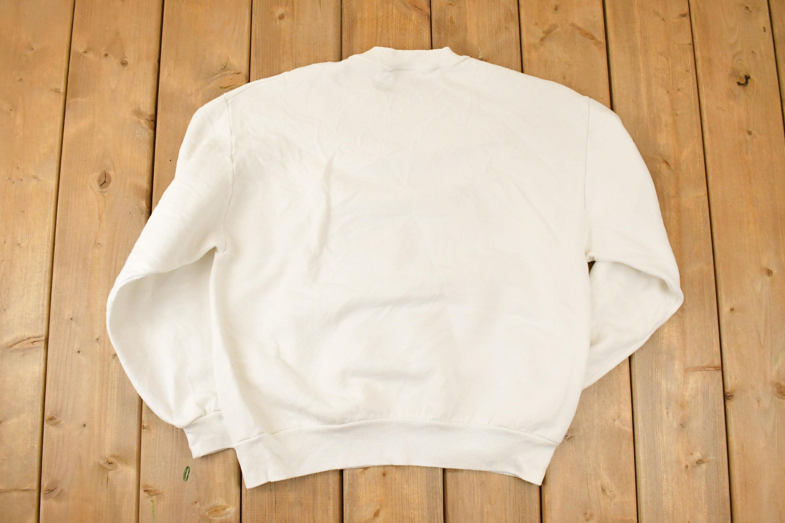 Vintage 1990s Sauder's Eggs Cartoon Farm Graphic Print Crewneck Sweatshirt Mens L