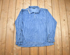 Vintage 1990s Hunters Ridge Velour Button Up Shirt