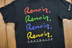 Vintage 1990s Renoir Portraits Graphic Art T-Shirt