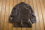 Vintage 1970s Sears The Mens Store Fur Lined Leather Jacket