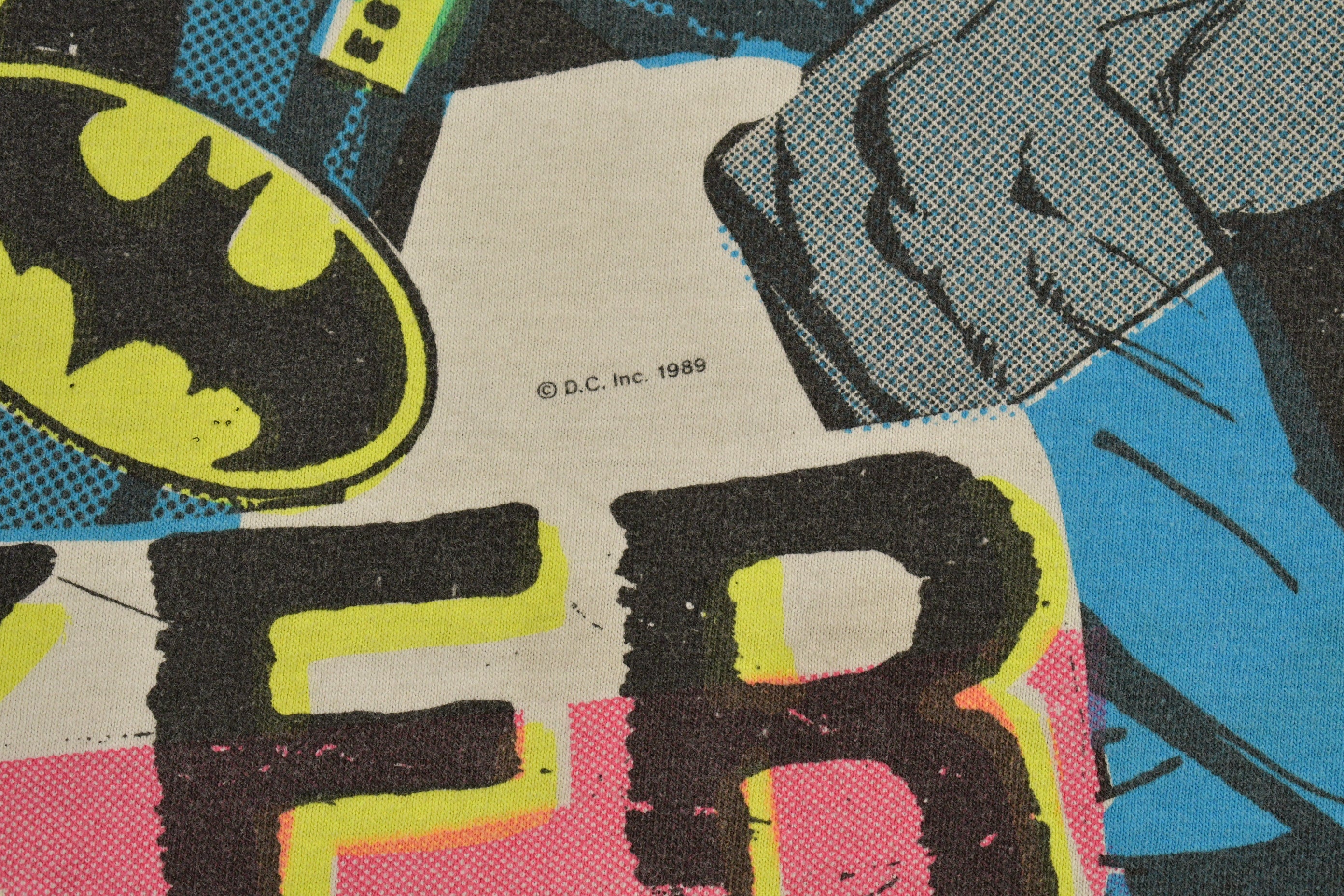 Vintage 1989 Batman & Joker DC Comics All Over Print T-Shirt