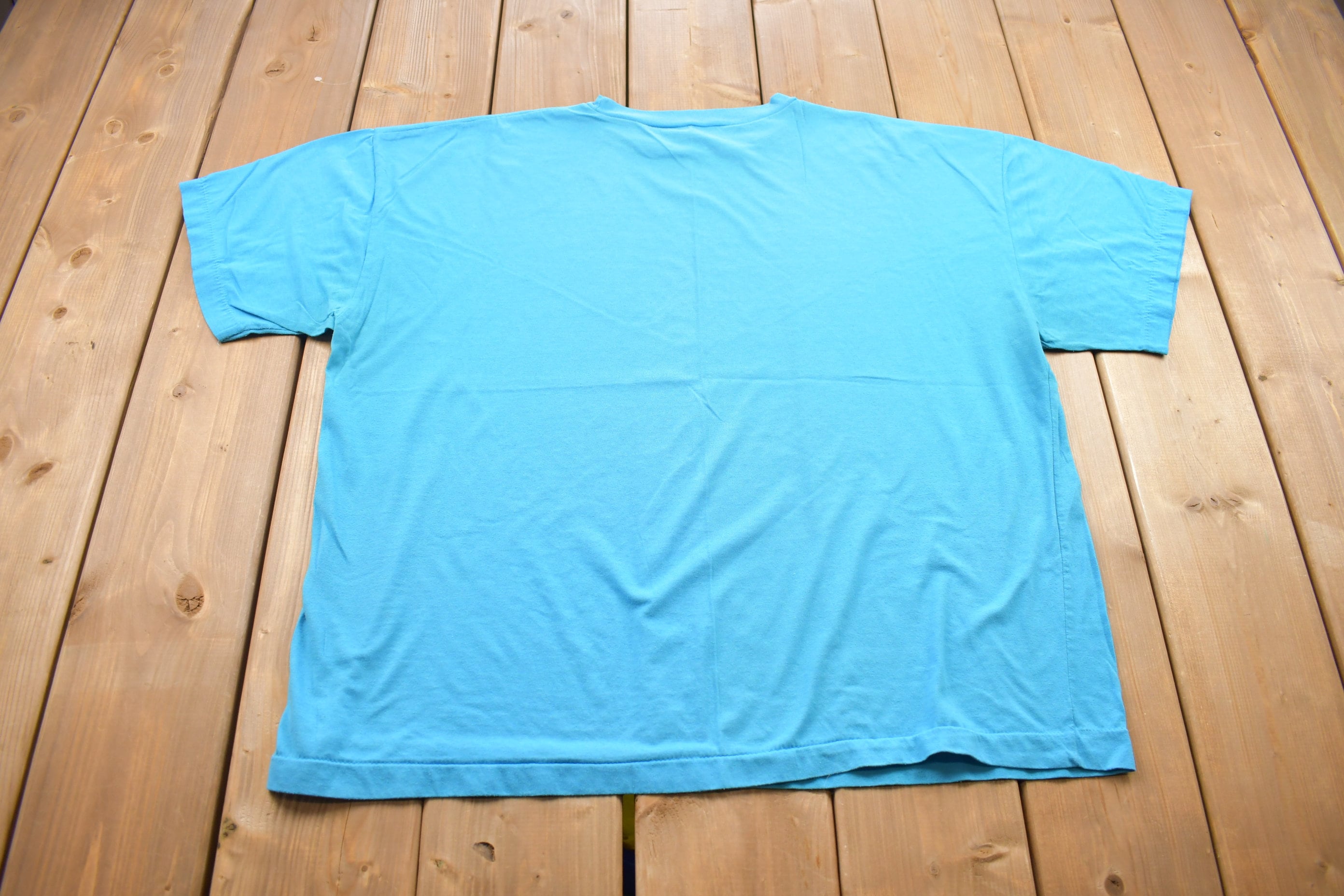 Vintage 1990s Blue Blank T Shirt