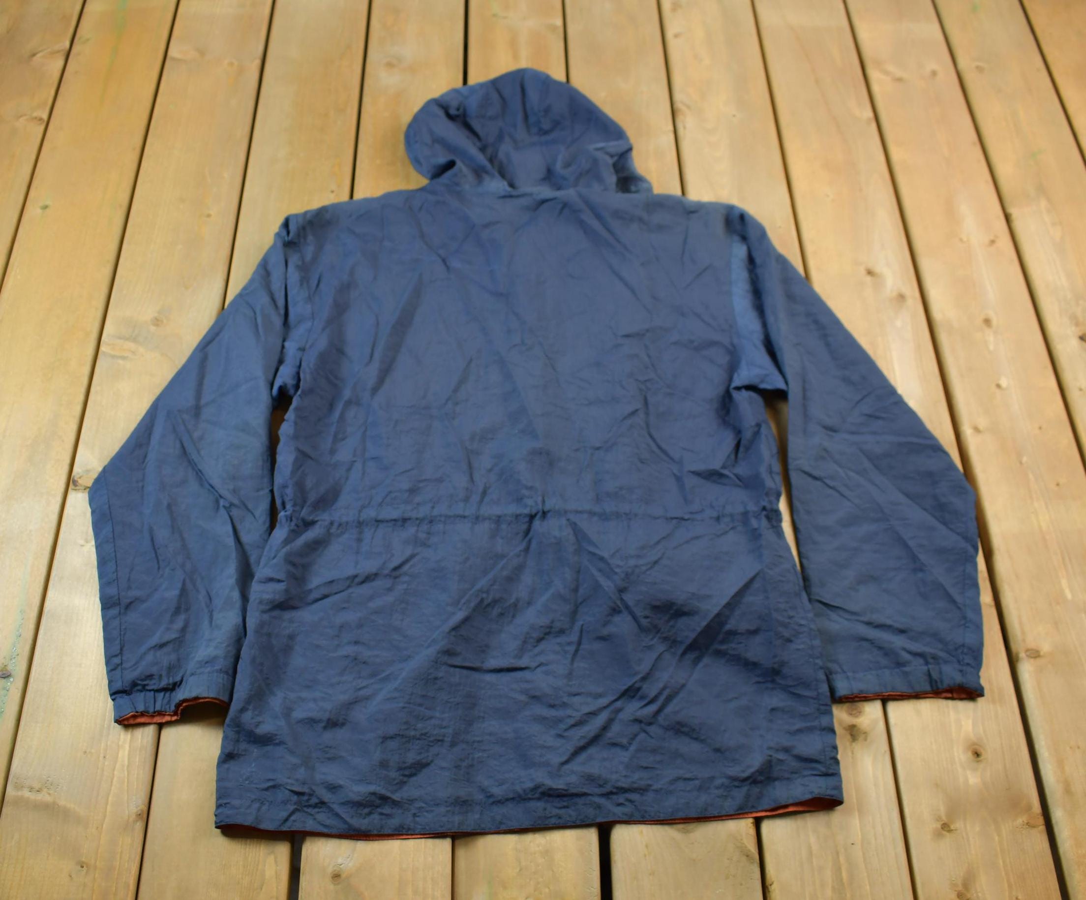 Vintage 1980s Full Zip Hooded Windbreaker