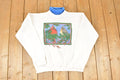 Vintage 1990s Artisans Winter Birds Turtleneck Sweatshirt Men's L