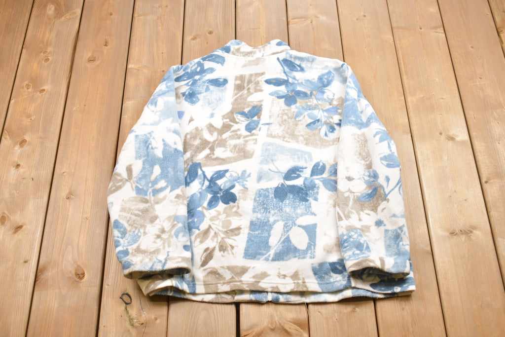 Vintage 1990s Alfred Dunner Fleece Zip Up Sweater
